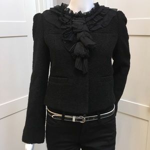 Ann Taylor Wool Embellished Blazer 4P